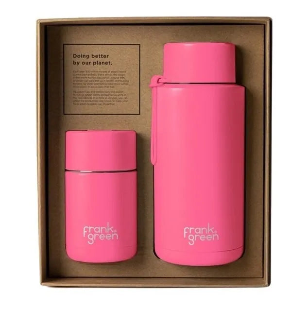 Frank Green Gift Set - Ceramic Neon Pink