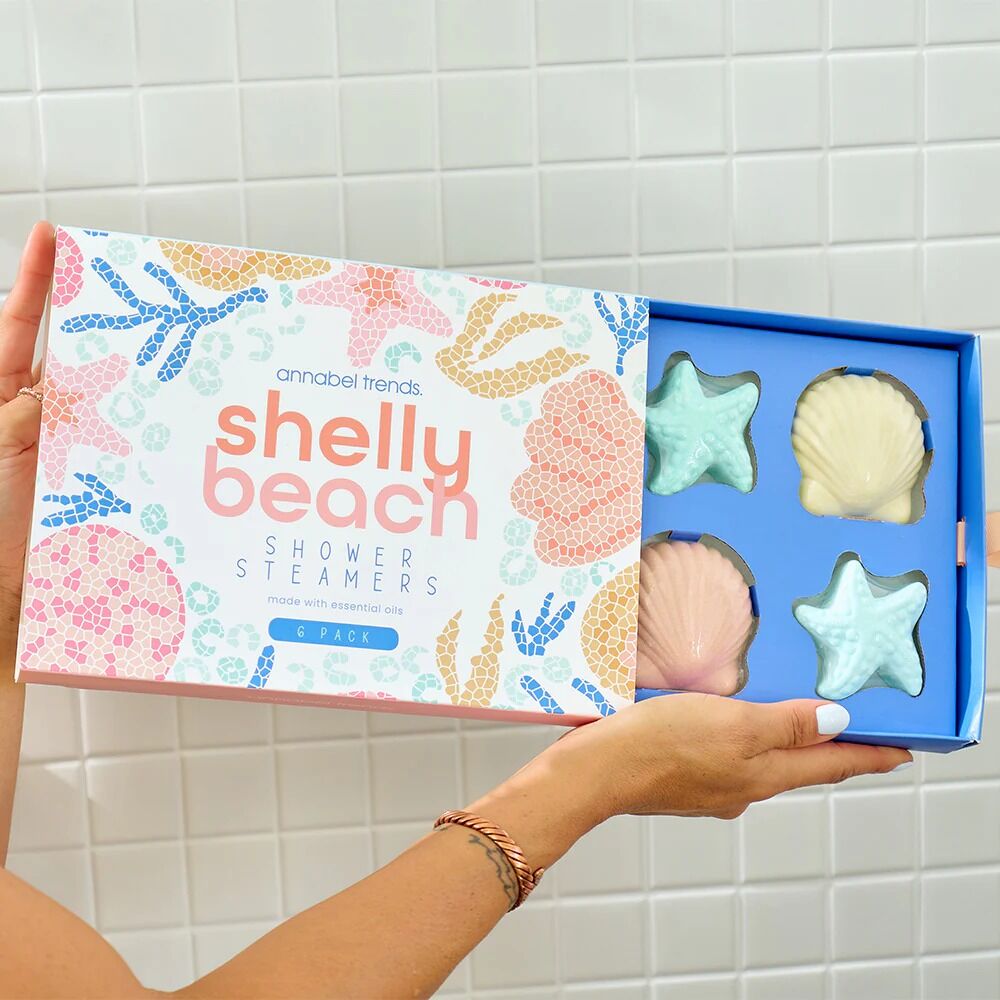 Annabel Trends Shower Steamer Gift Box - Shelly Beach (6pc)