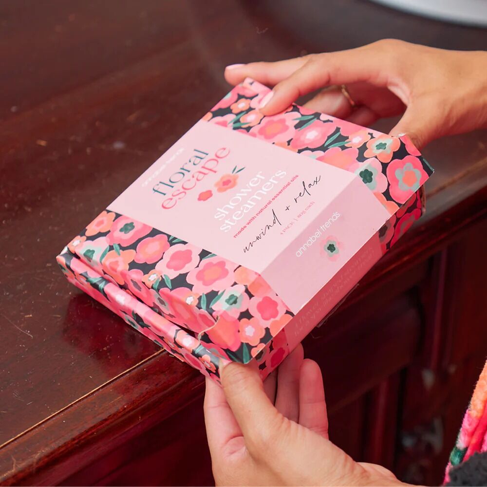 Annabel Trends Shower Steamer Gift Box - Floral Escape (4pc)