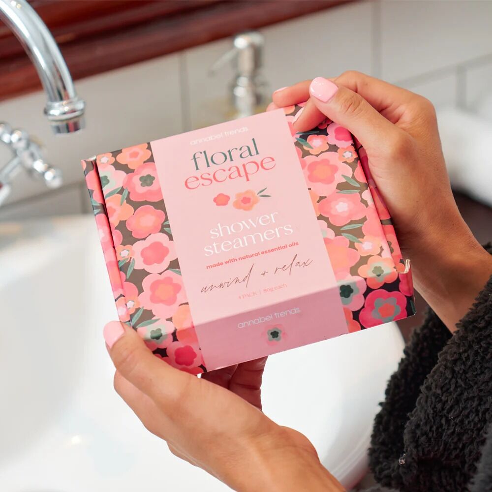 Annabel Trends Shower Steamer Gift Box - Floral Escape (4pc)