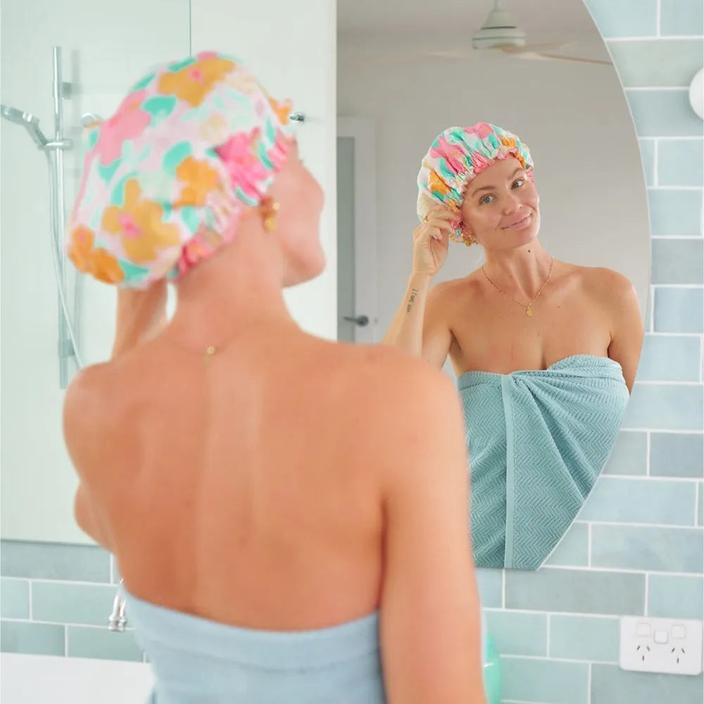 Annabel Trends Shower Cap - Hibiscus