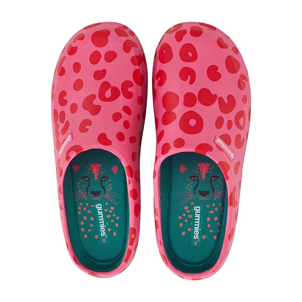 Gummies Memory Foam Clog - Cheetah Spot Pink