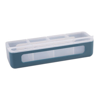 Melii - Luxe 4-Compartment Snackle Box Blue
