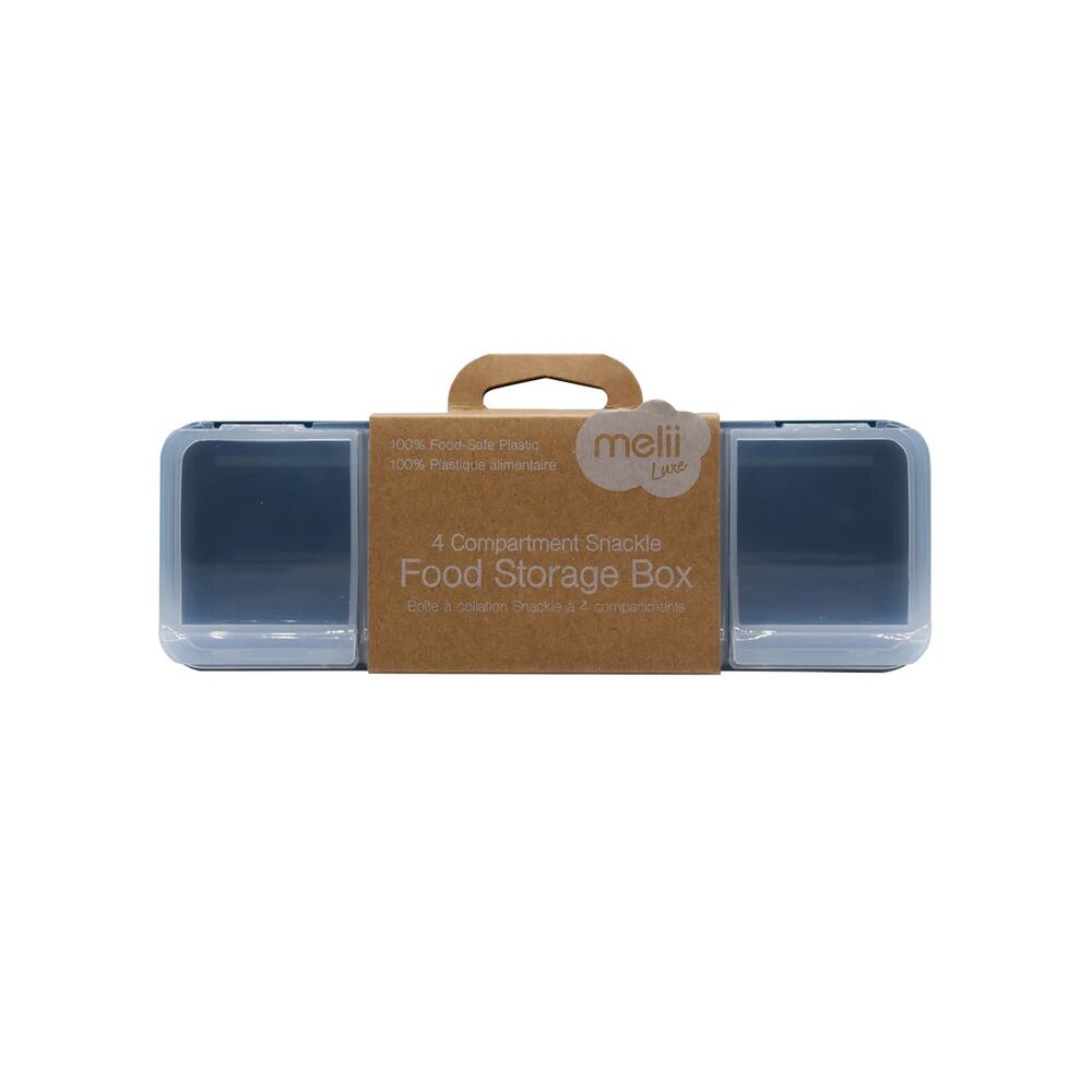 Melii - Luxe 4-Compartment Snackle Box Blue