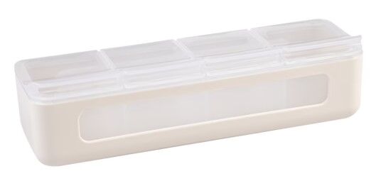 Melii - Luxe 4-Compartment Snackle Box Ivory