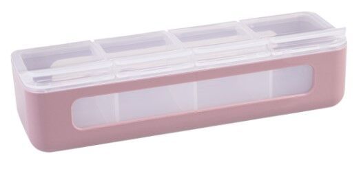 Melii - Luxe 4-Compartment Snackle Box Pink