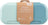 Melii - Luxe 2-Compartment Snack Containers Blue Mint (Set of 2)