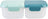 Melii - Luxe 2-Compartment Snack Containers Blue Mint (Set of 2)