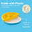 Omie - Toddler Plate & Divider Blue