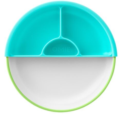Omie - Toddler Plate & Divider Green