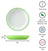 Omie - Toddler Plate & Divider Green