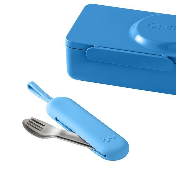 Omie - OmieBox UP Pod & Utensil Set 3pc Azure