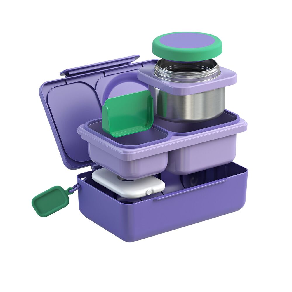 Omie - OmieBox UP Hot & Cold Bento Box Galaxy Purple