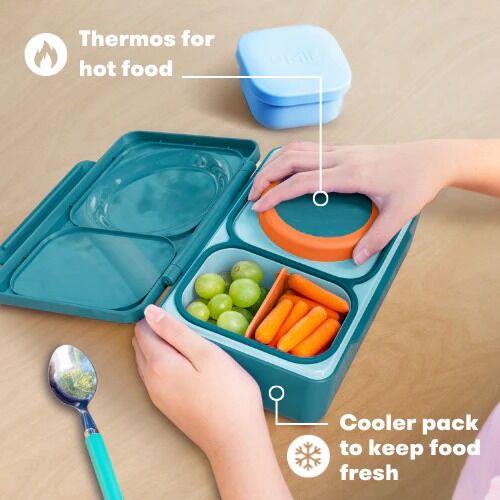 Omie - OmieBox UP Hot & Cold Bento Box Teal Green