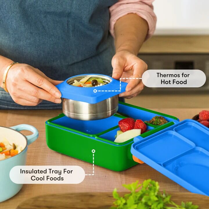 Omie - OmieBox Hot & Cold Bento Box Monster Blue