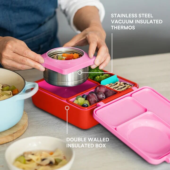 Omie - OmieBox Hot & Cold Bento Box Pink Berry
