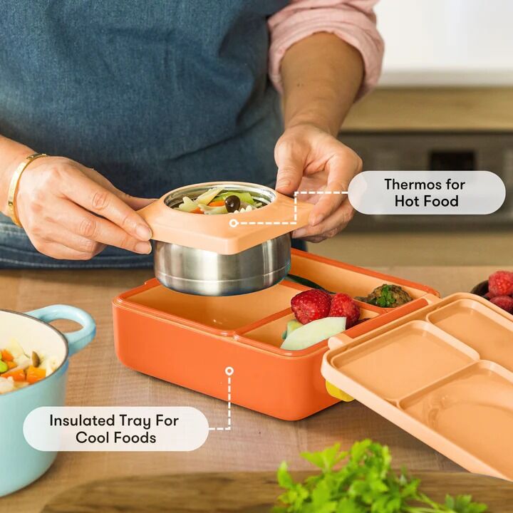 Omie - OmieBox Hot & Cold Bento Box Poppy Orange