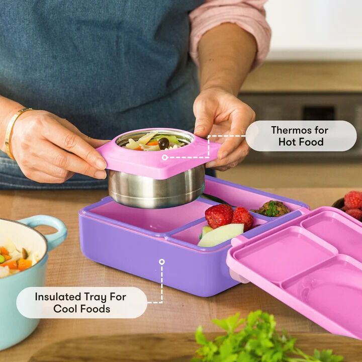 Omie - OmieBox Hot & Cold Bento Box Unicorn Pink