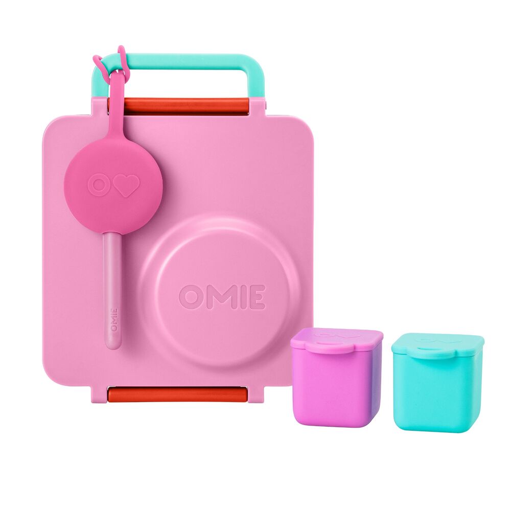 Omie - OmiePod Cutlery Set 3pc Bubble Pink