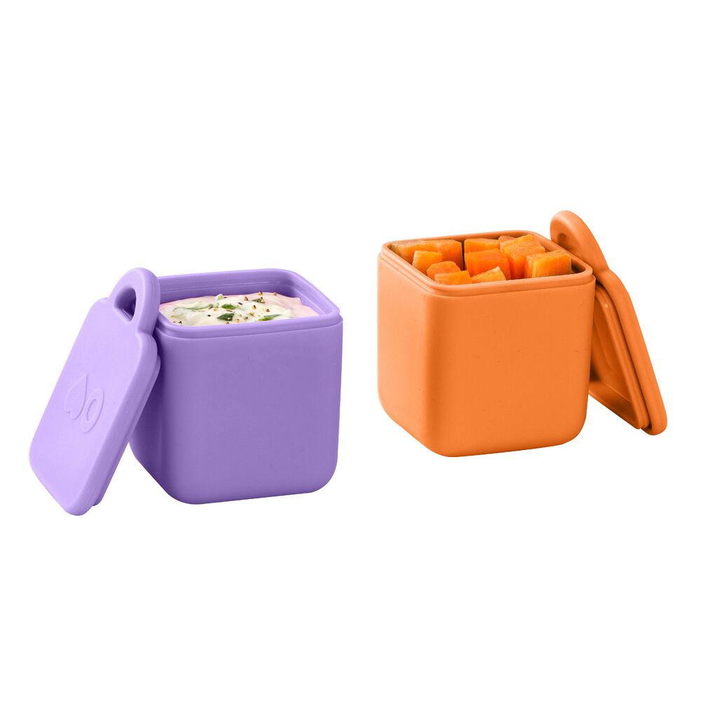 Omie - OmieDip Silicone Containers (Set of 2) Purple Orange