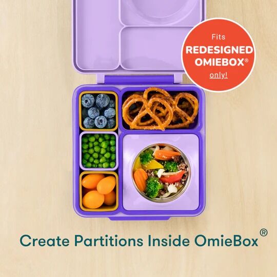 Omie - OmieDip Silicone Containers (Set of 2) Purple Orange