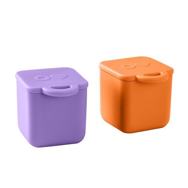 Omie - OmieDip Silicone Containers (Set of 2) Purple Orange