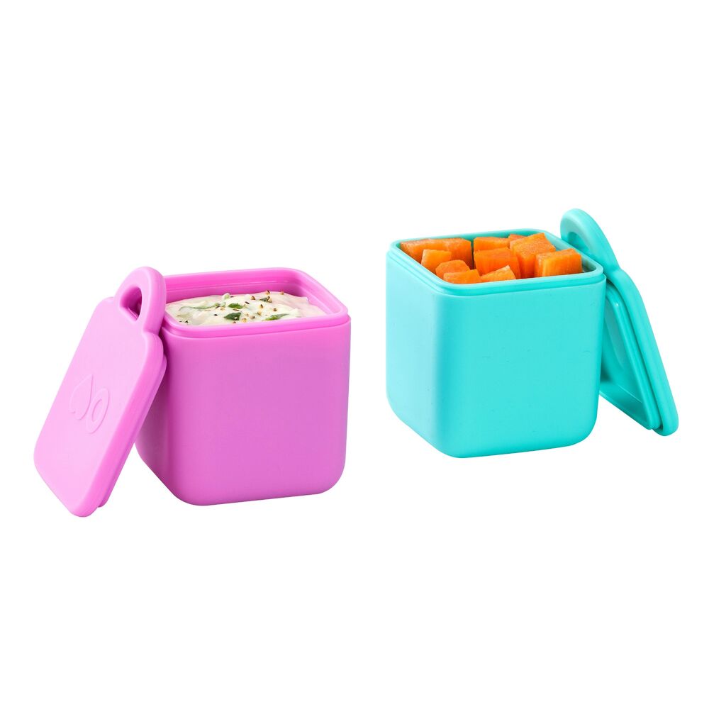 Omie - OmieDip Silicone Containers (Set of 2) Pink Teal