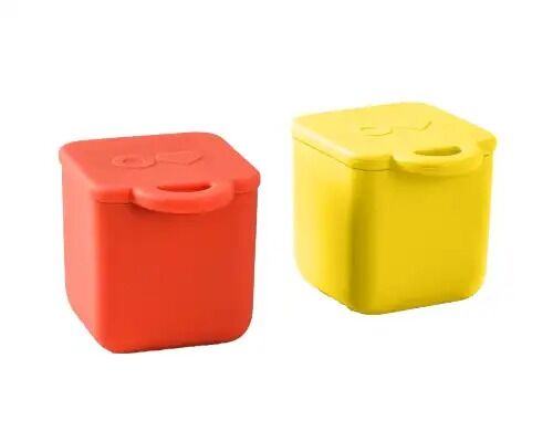 Omie - OmieDip Silicone Containers (Set of 2) Yellow Red