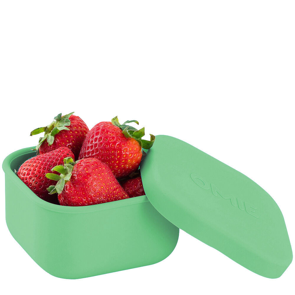 Omie - OmieSnack Silicone Container Green