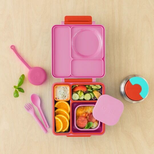 Omie - OmieSnack Silicone Container Pink