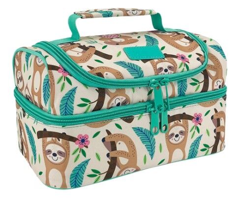 Sachi Insulated Double Decker Lunch Bag - Sleepy Sloths