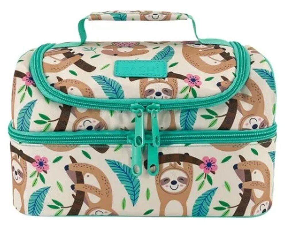 Sachi Insulated Double Decker Lunch Bag - Sleepy Sloths