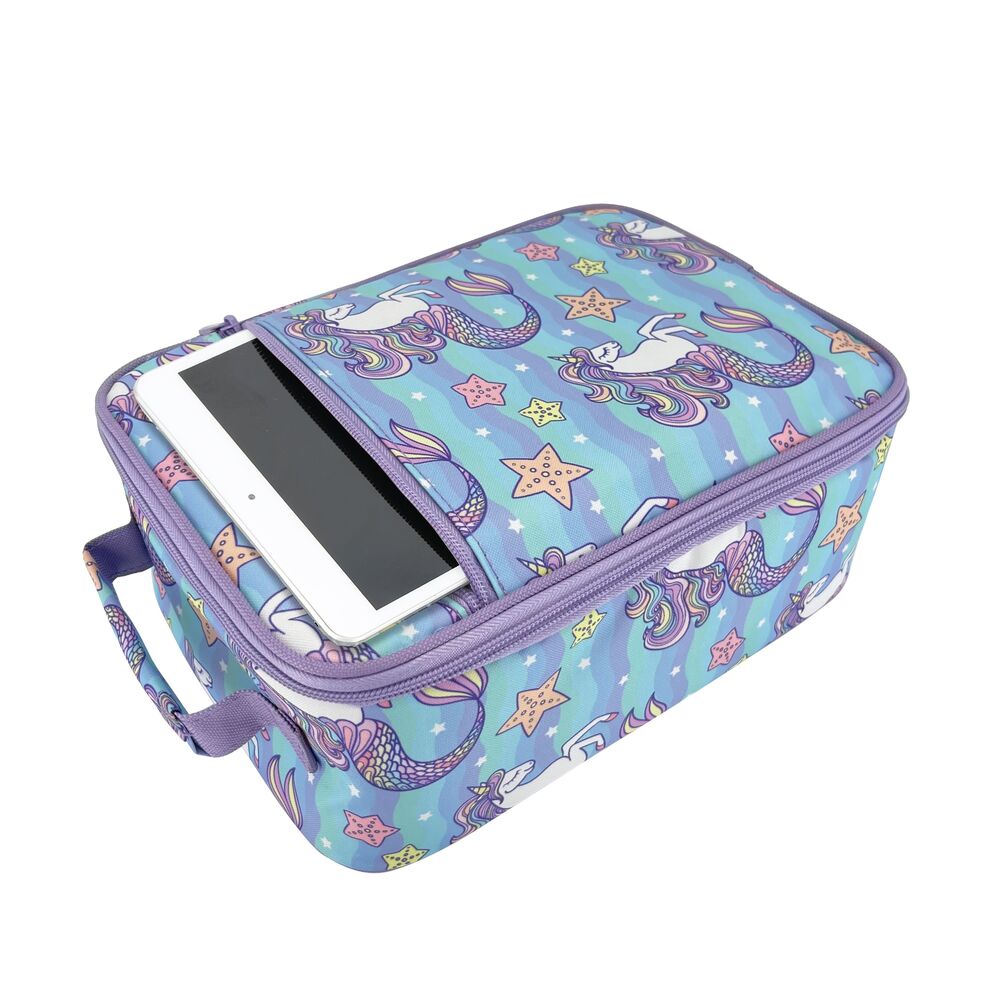 Sachi Insulated Junior Lunch Bag - Mermaid Unicorns