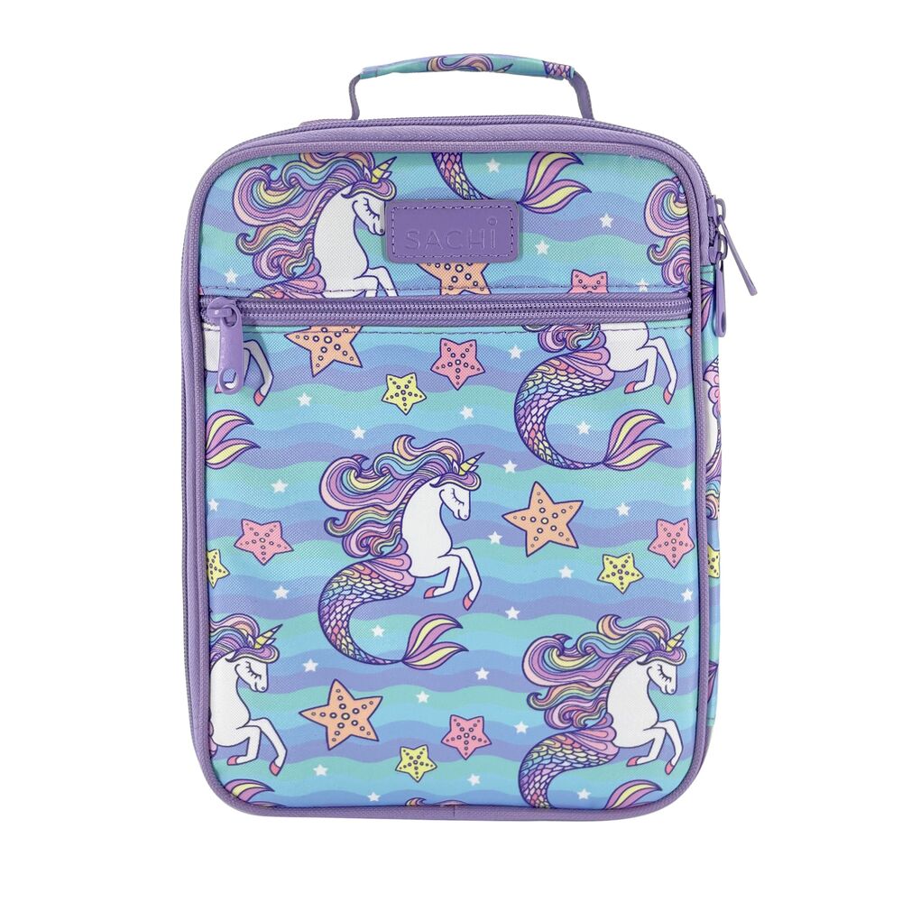 Sachi Insulated Junior Lunch Bag - Mermaid Unicorns