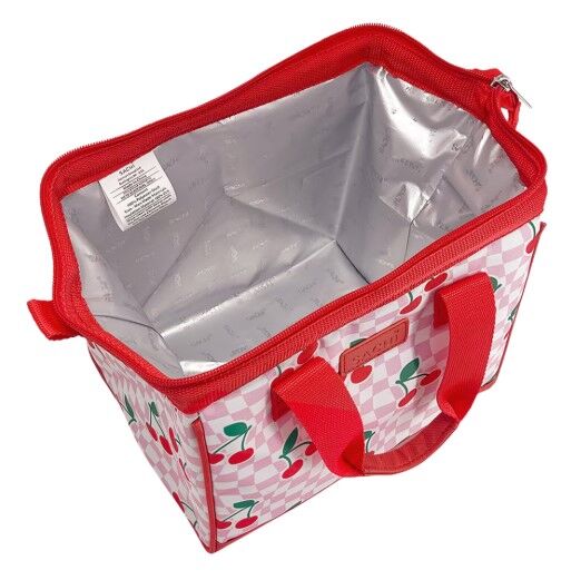 Sachi Insulated Lunch Bag - Chequered Cherries