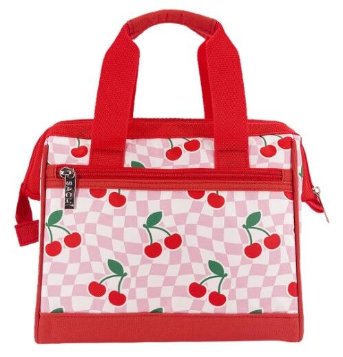 Sachi Insulated Lunch Bag - Chequered Cherries