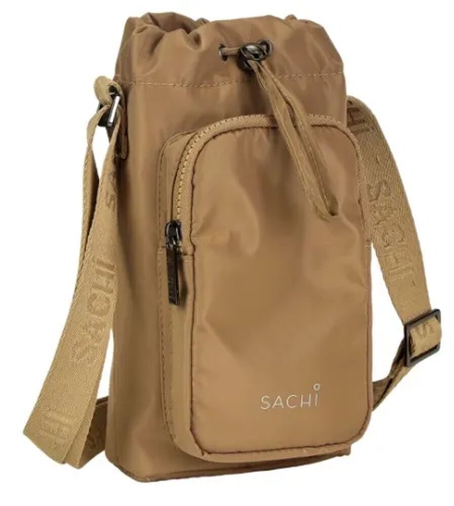 Sachi Crossbody Lite Insulated Bottle Bag - Latte - Large