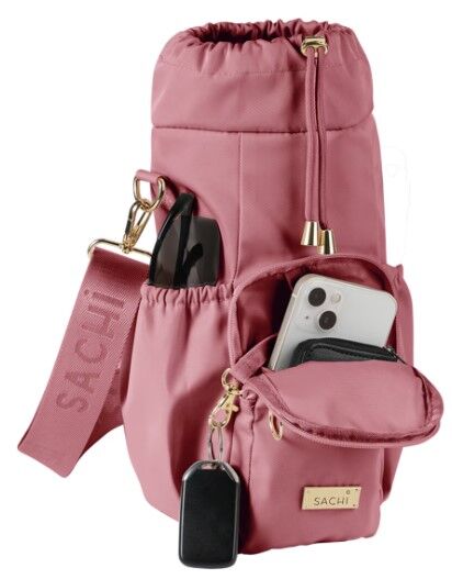 Sachi Crossbody Insulated Bottle Bag - Blush - Large
