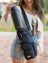 Sachi Crossbody Insulated Bottle Bag - Black - Large