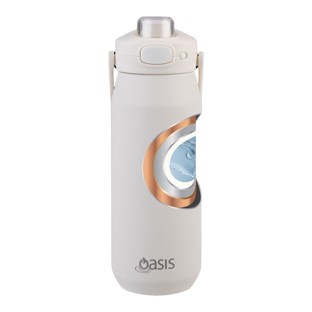 Oasis Capri Triple Wall Insulated Water Bottle - 750ml Alabaster