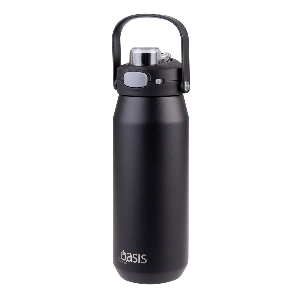 Oasis Capri Triple Wall Insulated Water Bottle - 750ml Black