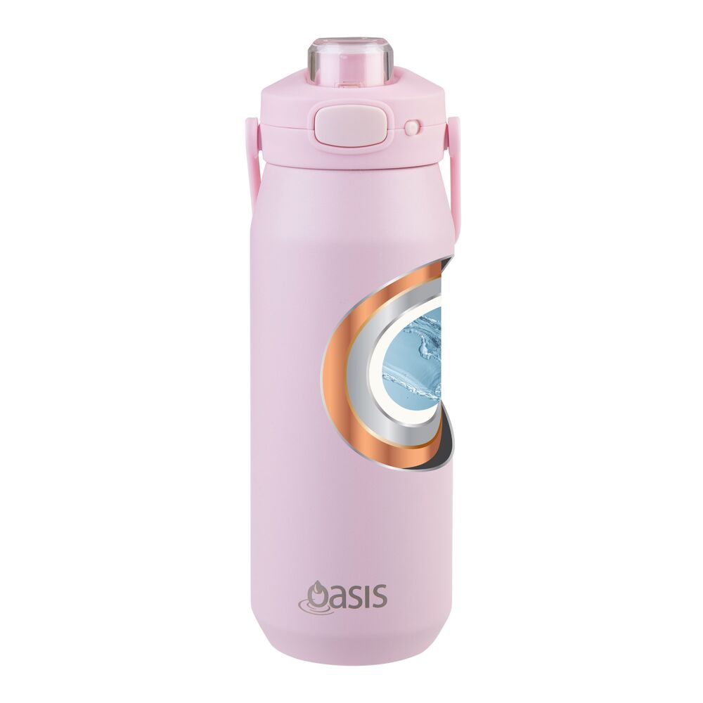 Oasis Capri Triple Wall Insulated Water Bottle - 750ml Pink Lemonade