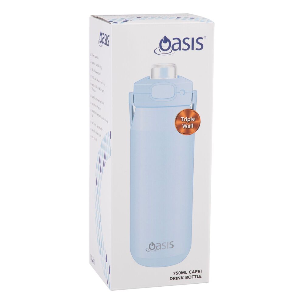 Oasis Capri Triple Wall Insulated Water Bottle - 750ml Periwinkle