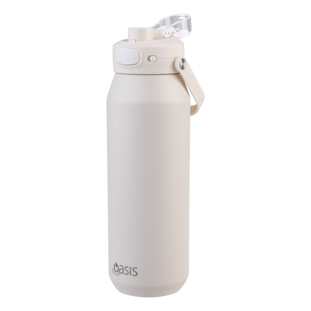 Oasis Capri Triple Wall Insulated Water Bottle - 1L Alabaster