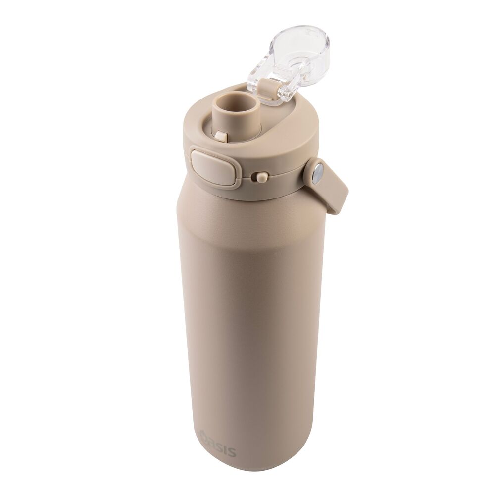 Oasis Capri Triple Wall Insulated Water Bottle - 1L Latte