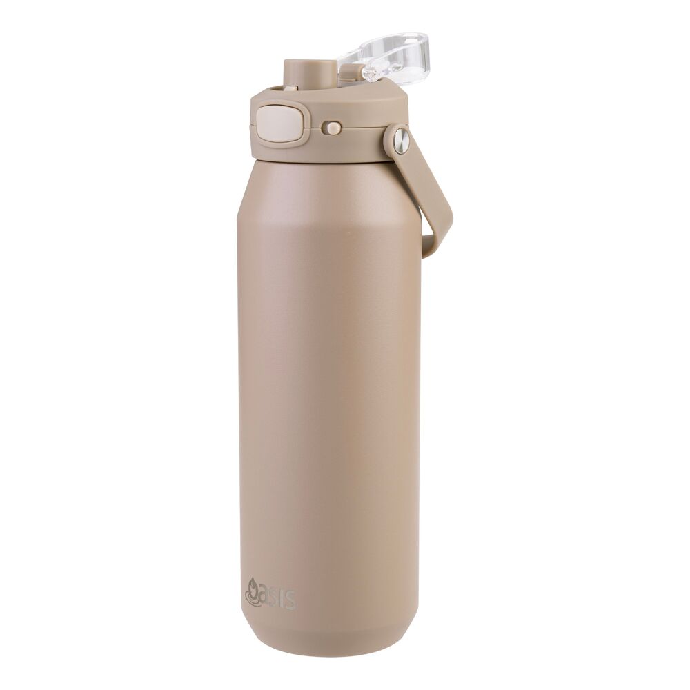 Oasis Capri Triple Wall Insulated Water Bottle - 1L Latte