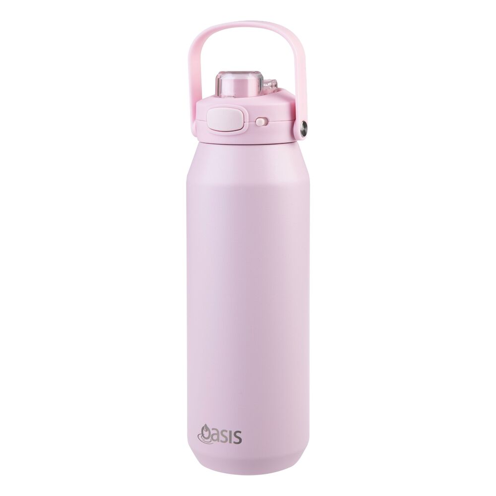 Oasis Capri Triple Wall Insulated Water Bottle - 1L Pink Lemonade