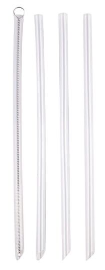 Oasis Moda Drink Bottle Straws with Cleaning Brush (Set of 4)