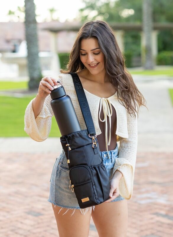 Oasis Moda Triple Wall Insulated Water Bottle - 1L Black