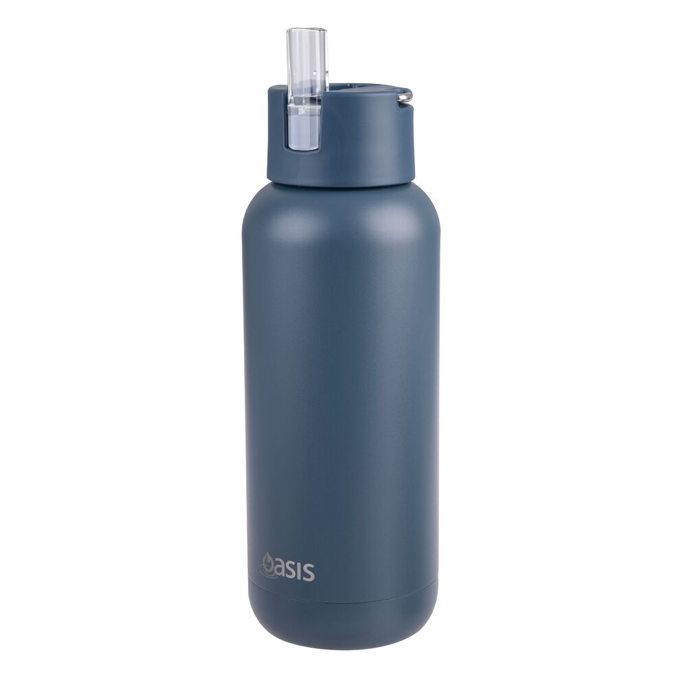 Oasis Moda Triple Wall Insulated Water Bottle - 1L Indigo